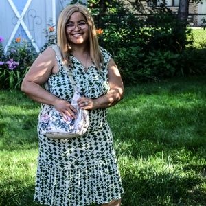 Pink and Green Handbag - Pink and Green Bag - Floral Shoulder Bag - WOW!